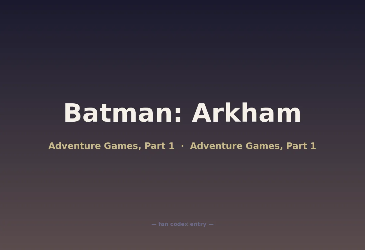 Batman: Arkham