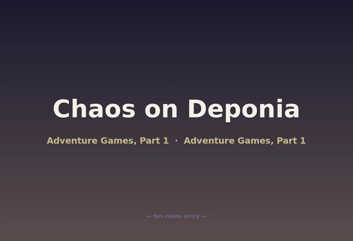 Chaos on Deponia
