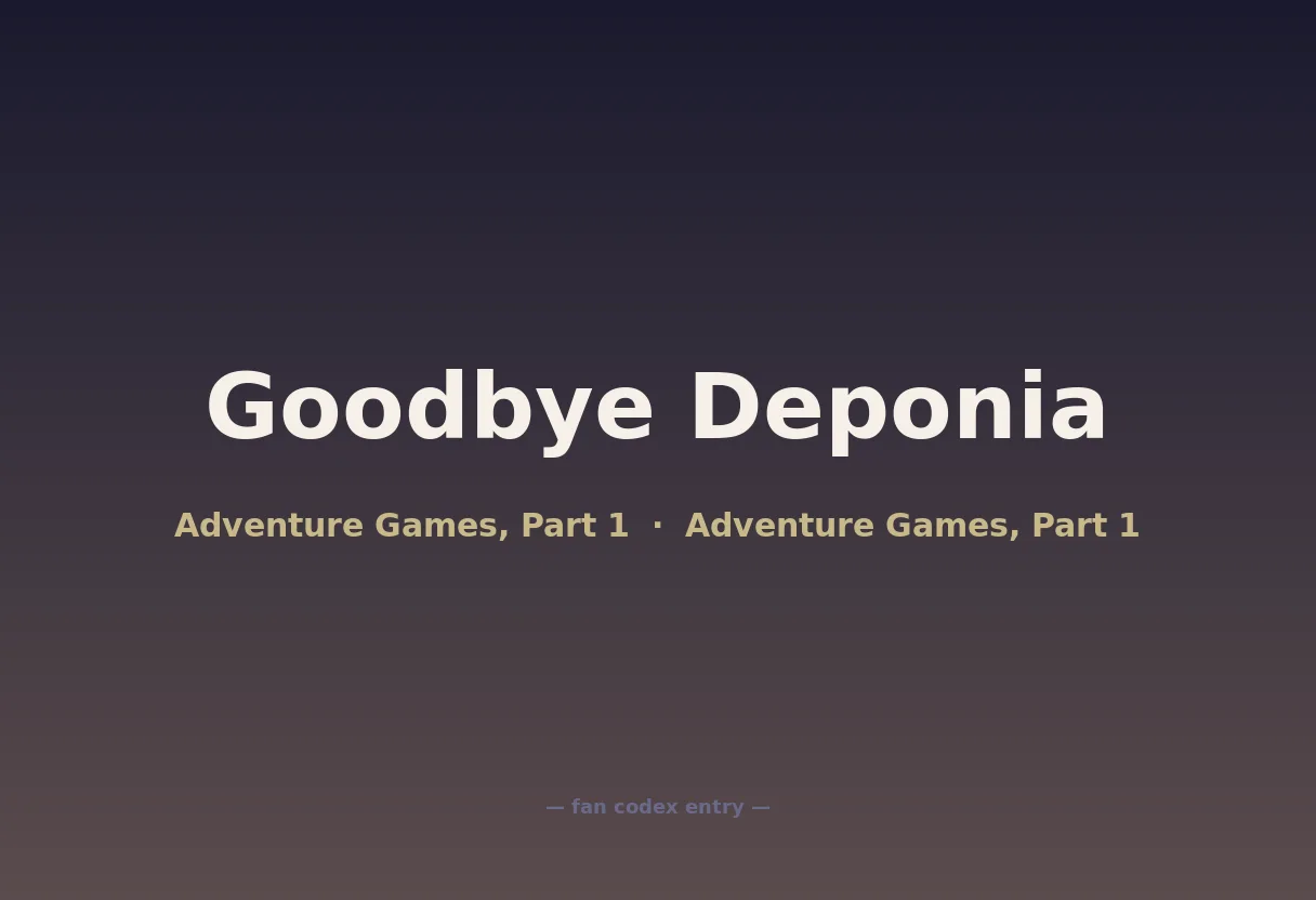 Goodbye Deponia