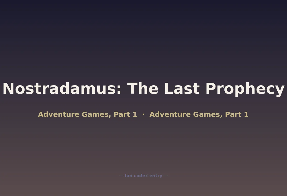 Nostradamus: The Last Prophecy
