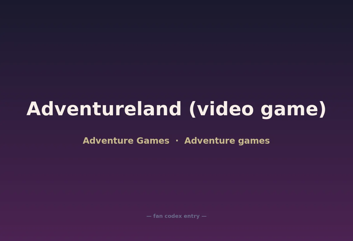 Adventureland (video game)