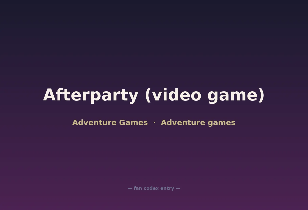 Afterparty (video game)