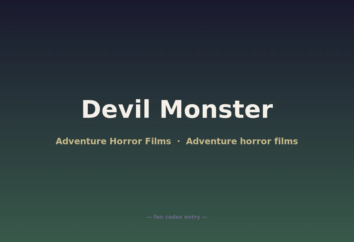 Devil Monster