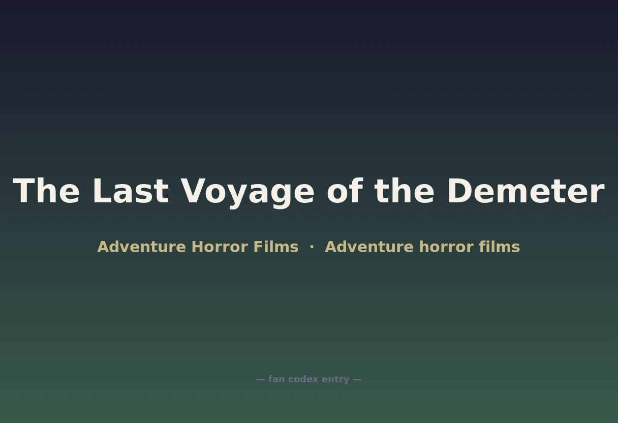 The Last Voyage of the Demeter