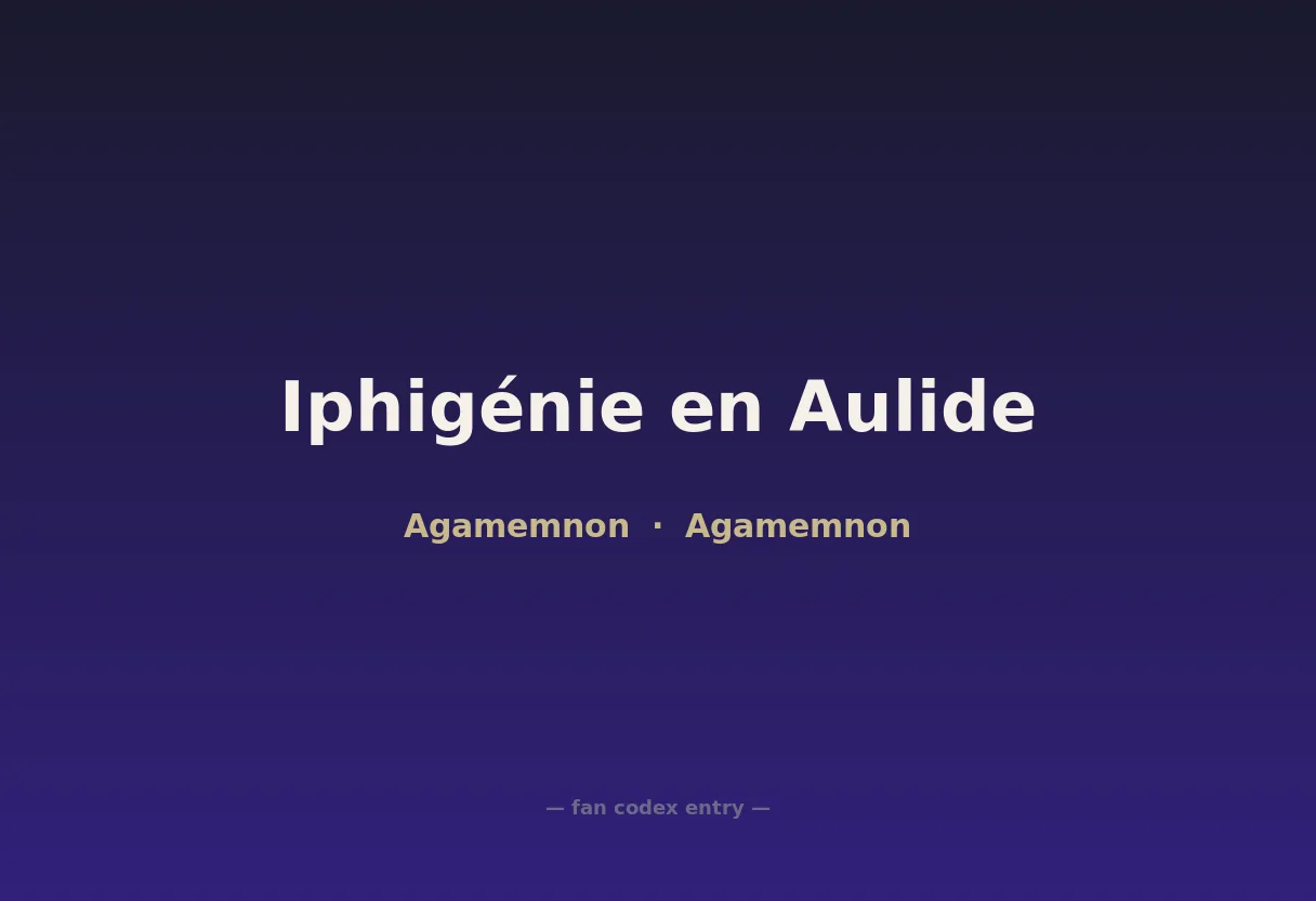 Iphigénie en Aulide
