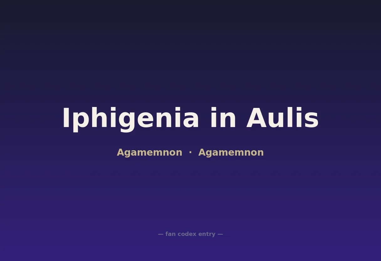 Iphigenia in Aulis