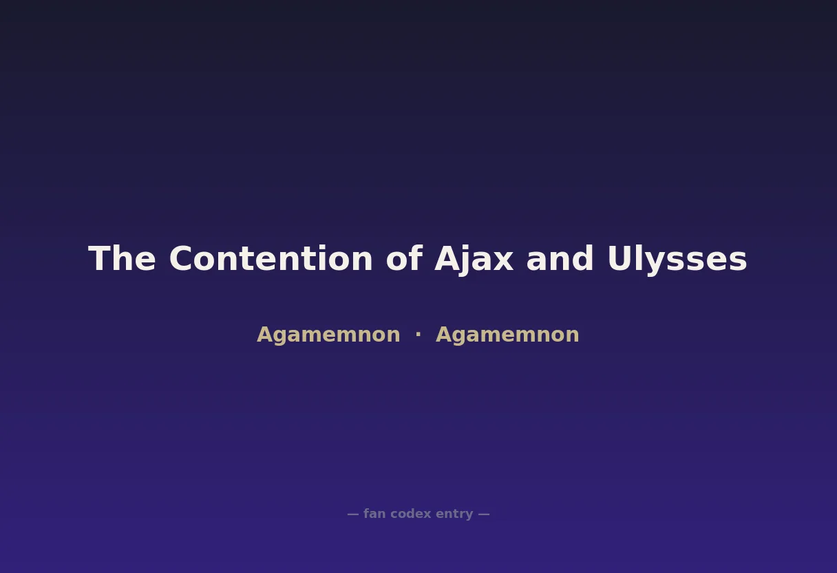 The Contention of Ajax and Ulysses