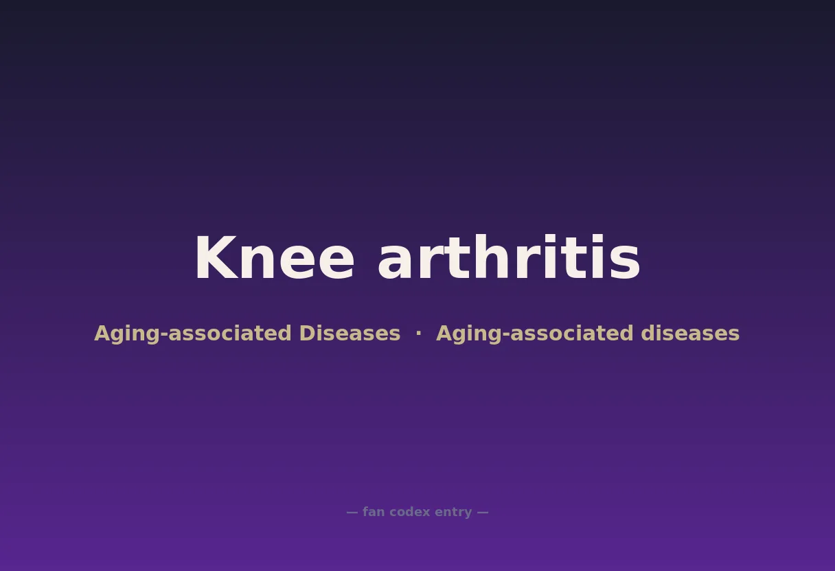 Knee arthritis