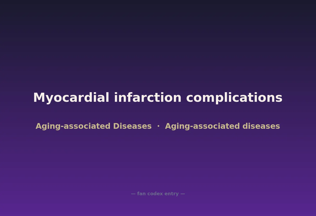 Myocardial infarction complications