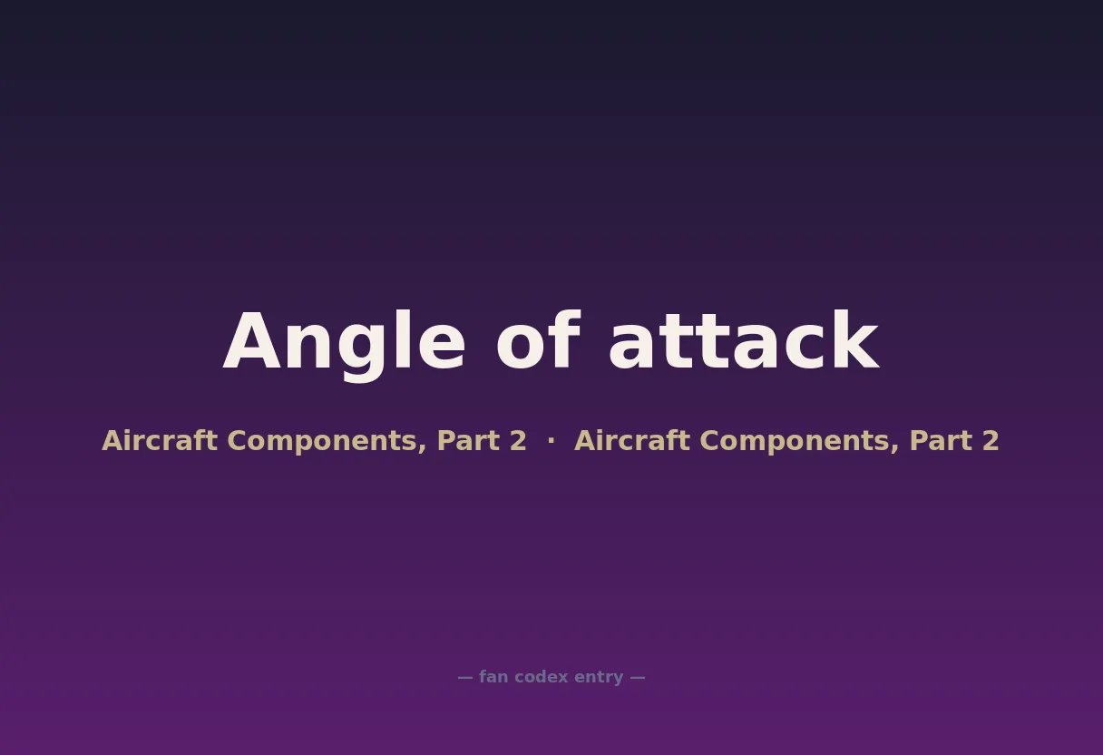 Angle of attack