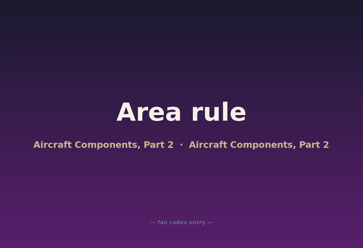 Area rule