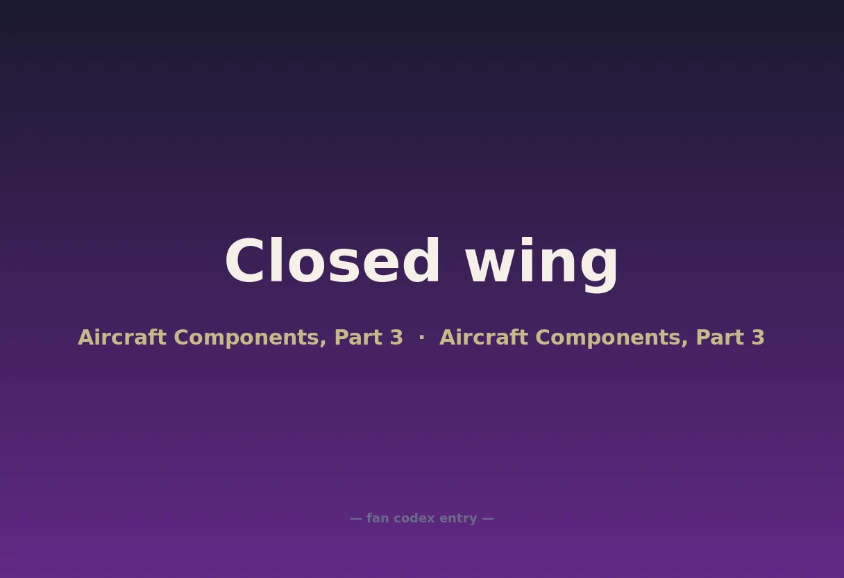 Closed wing