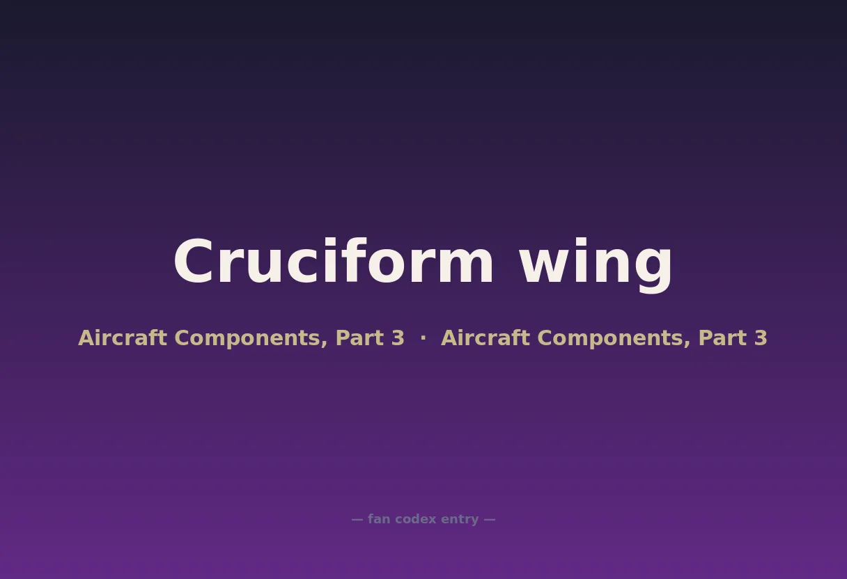 Cruciform wing