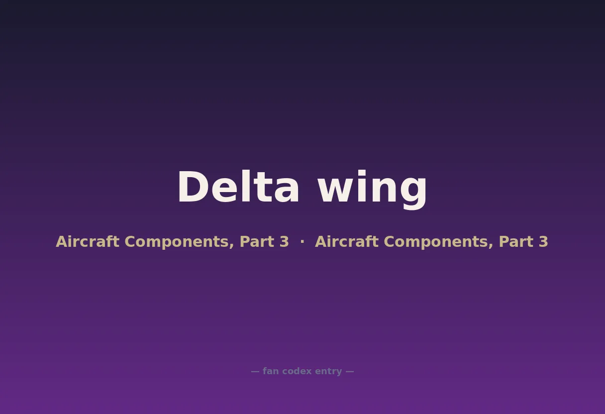 Delta wing