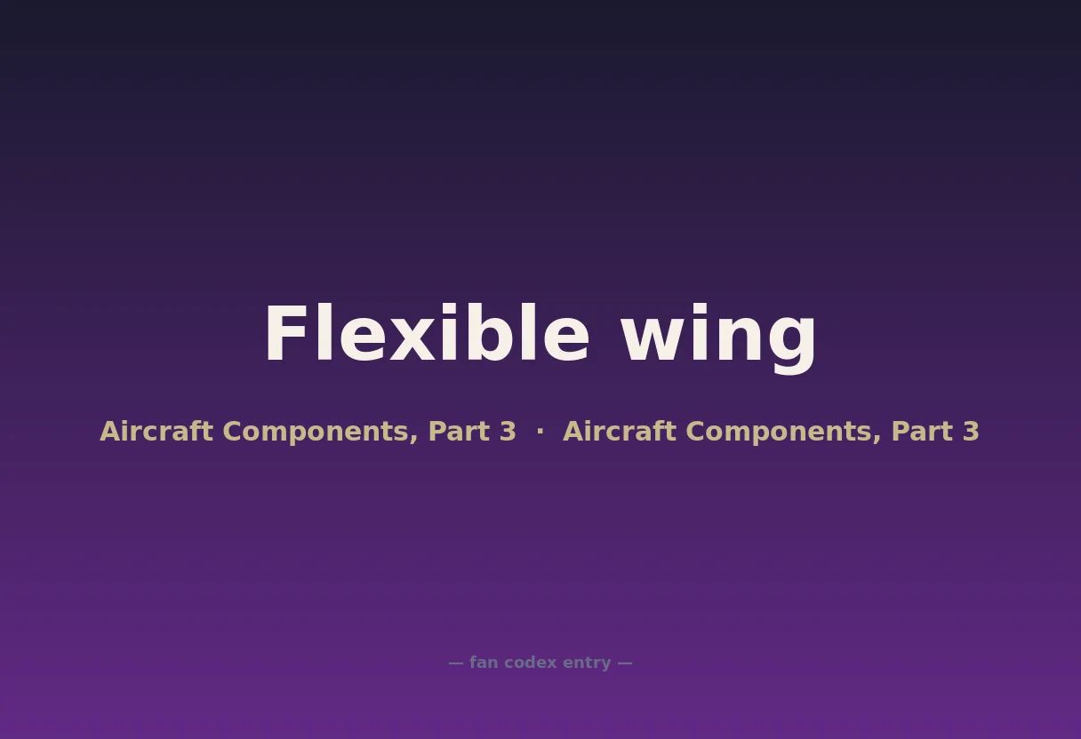 Flexible wing