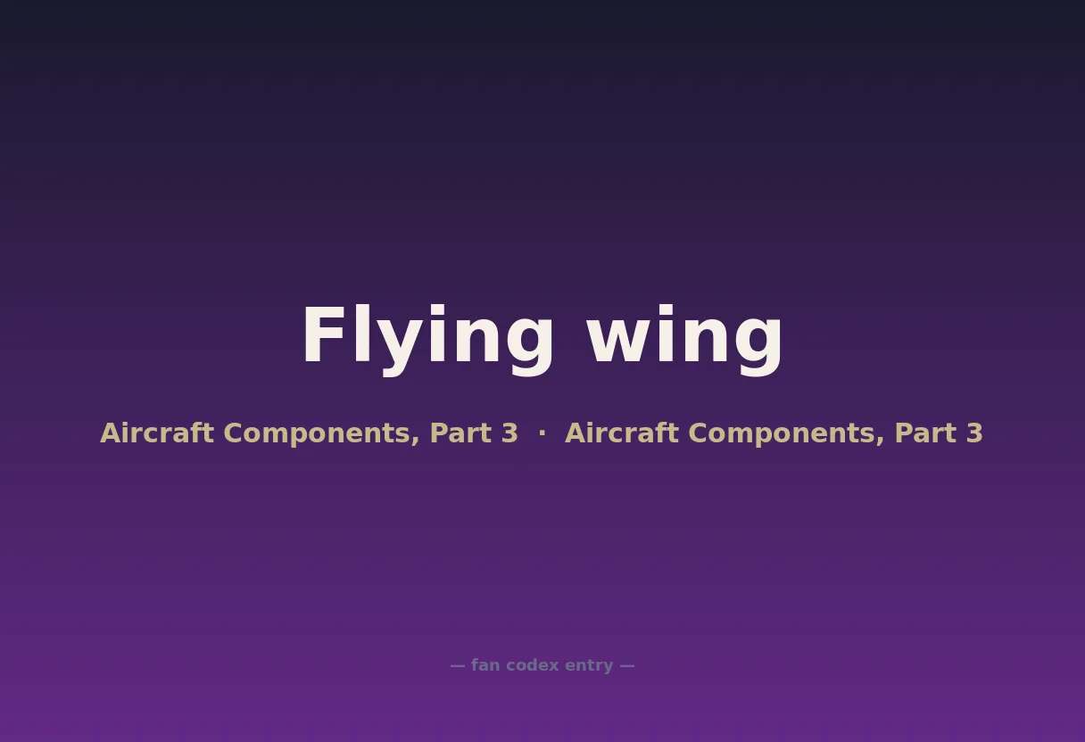 Flying wing