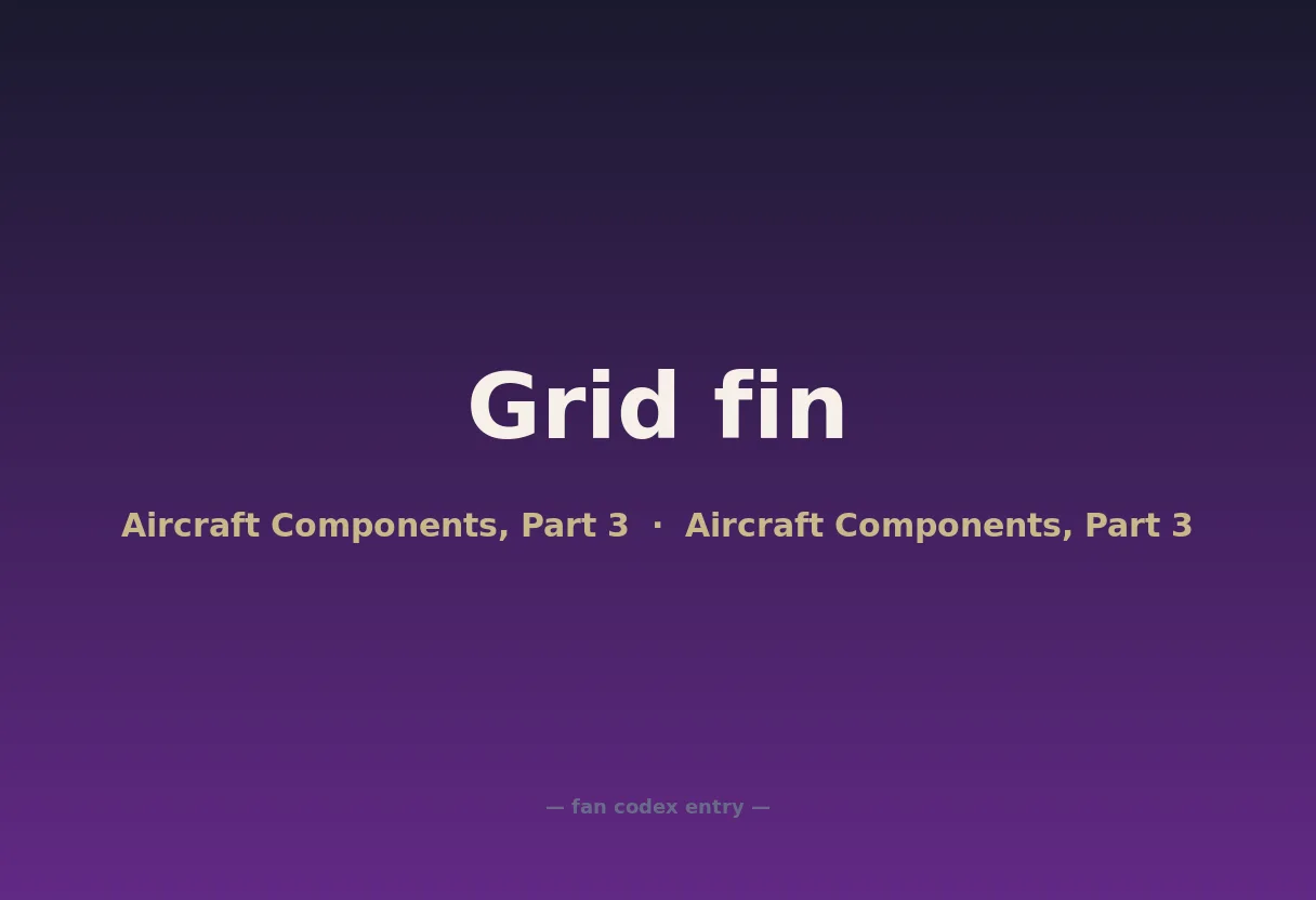Grid fin