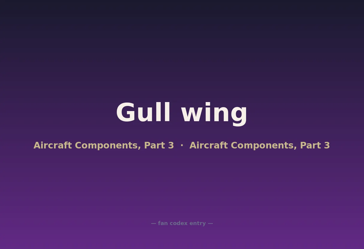 Gull wing