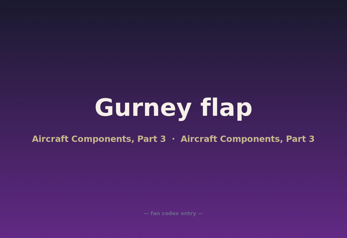 Gurney flap
