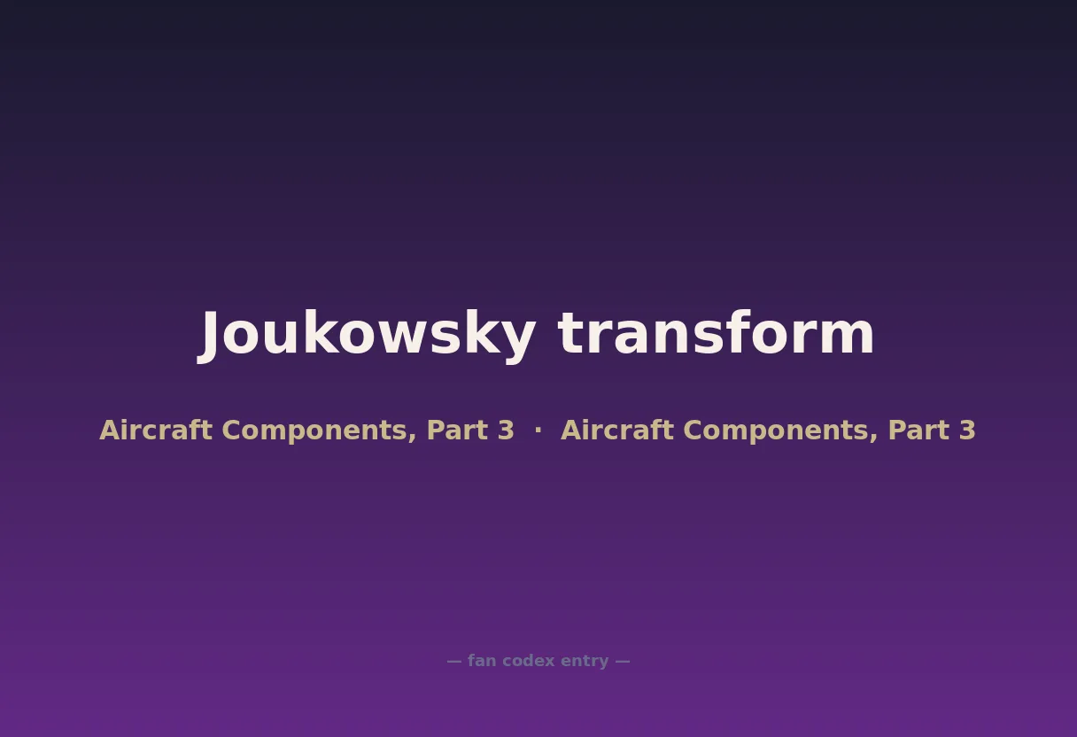 Joukowsky transform