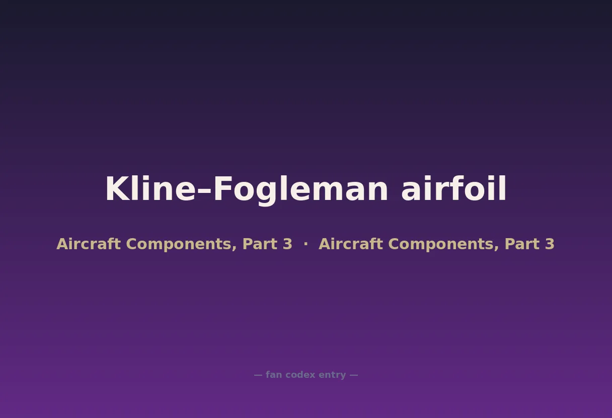 Kline–Fogleman airfoil