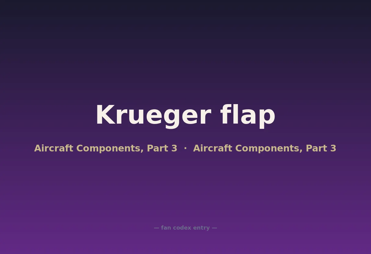Krueger flap
