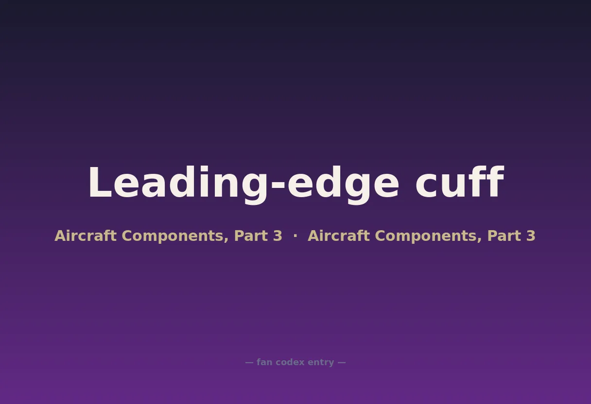 Leading-edge cuff