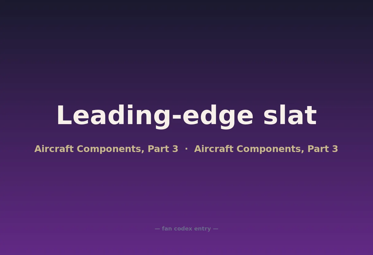 Leading-edge slat