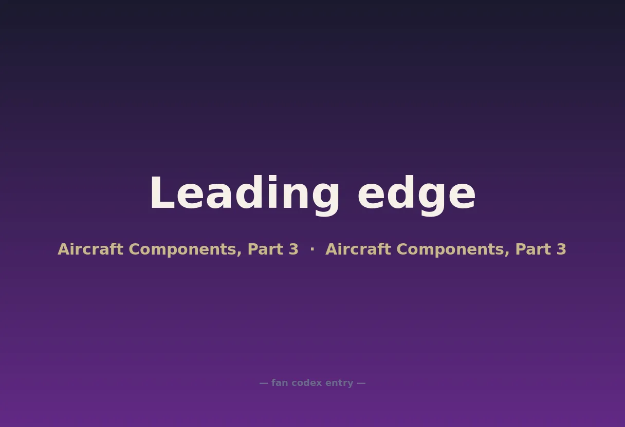 Leading edge