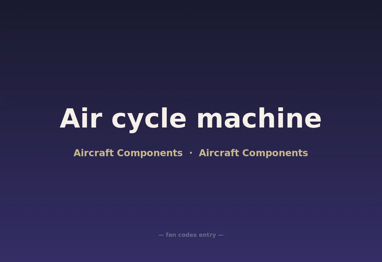 Air cycle machine