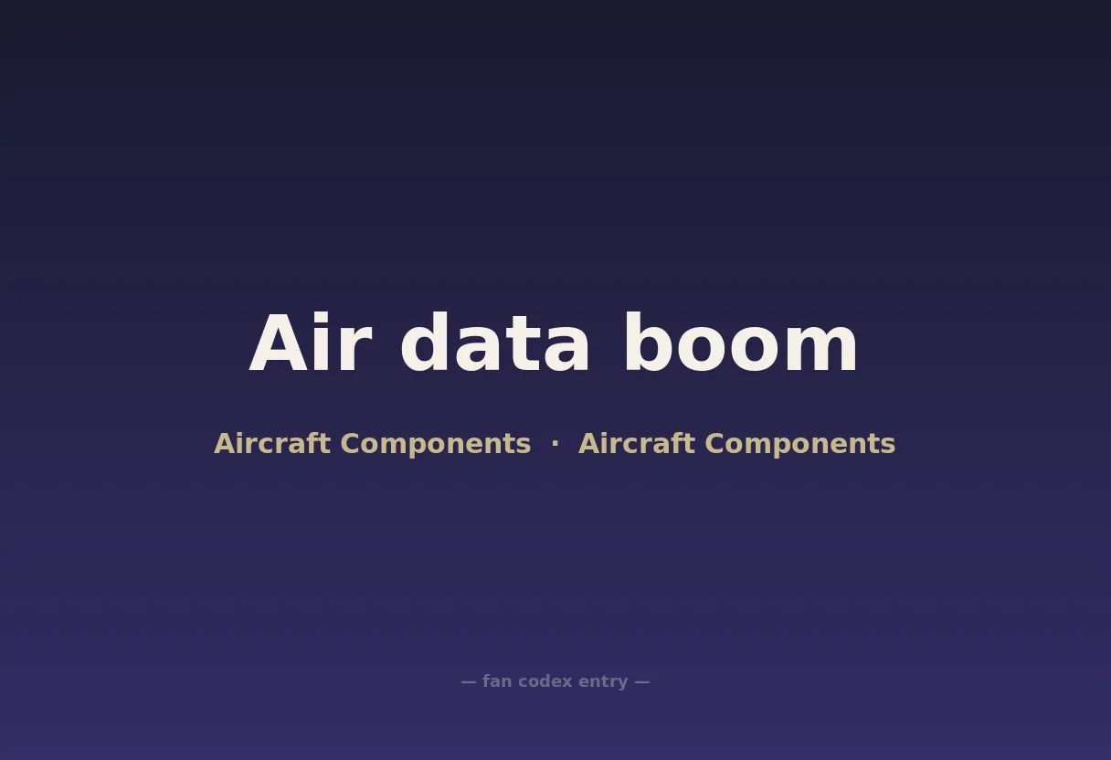 Air data boom