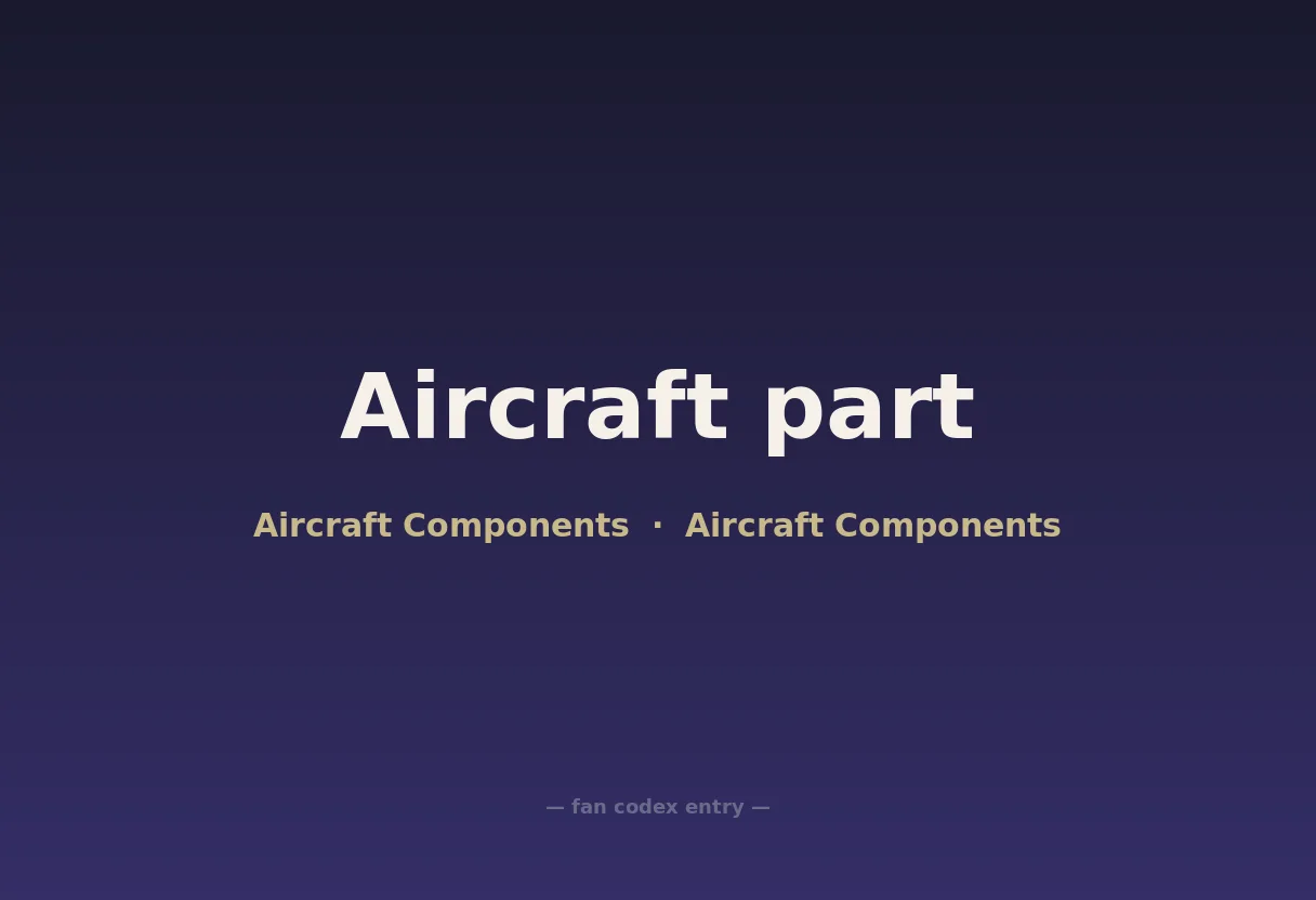 Aircraft part