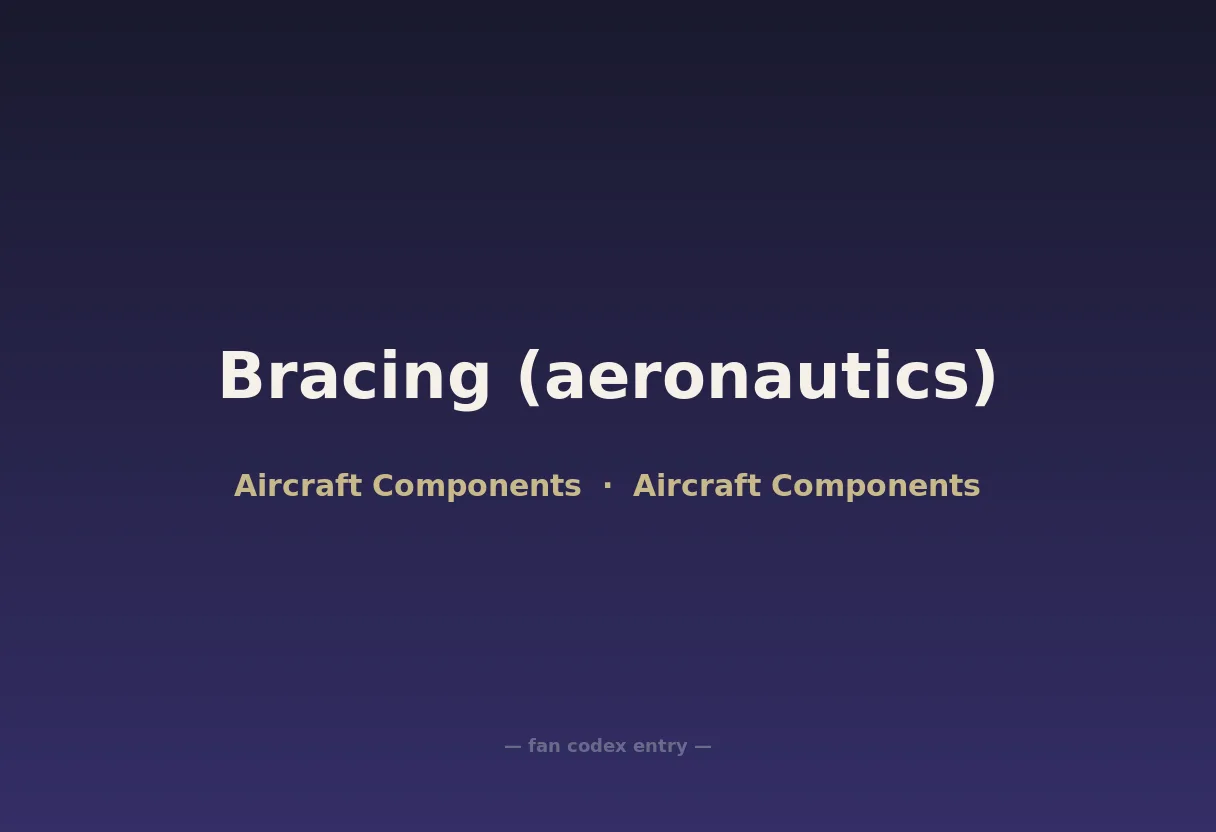 Bracing (aeronautics)