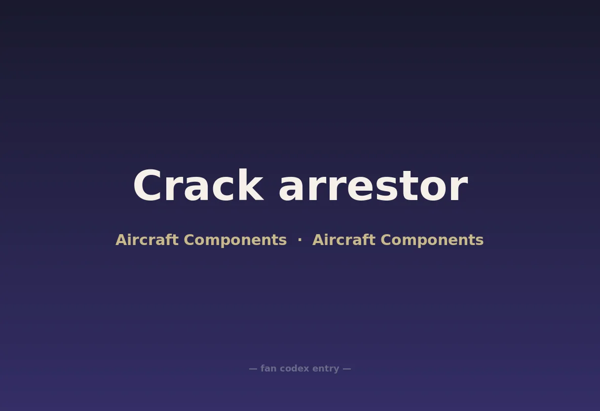 Crack arrestor