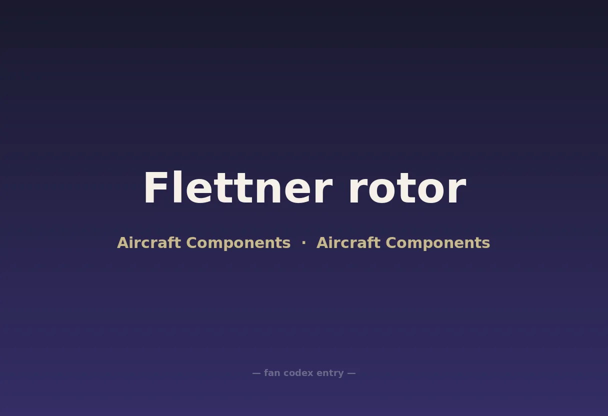Flettner rotor