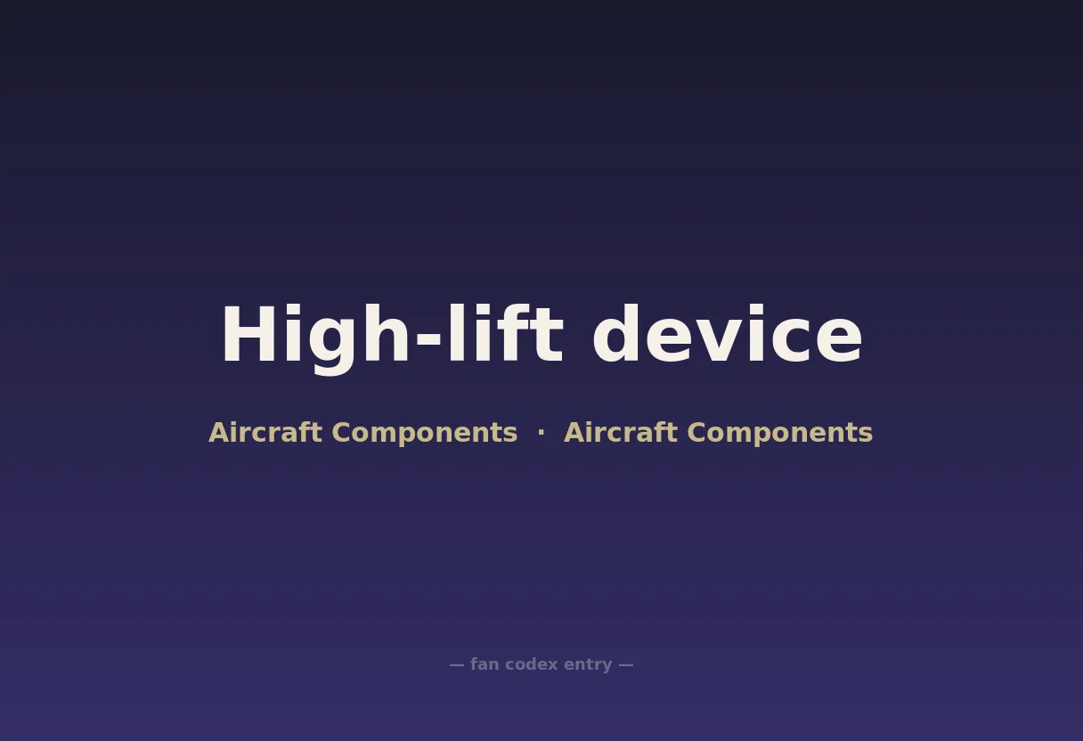 High-lift device