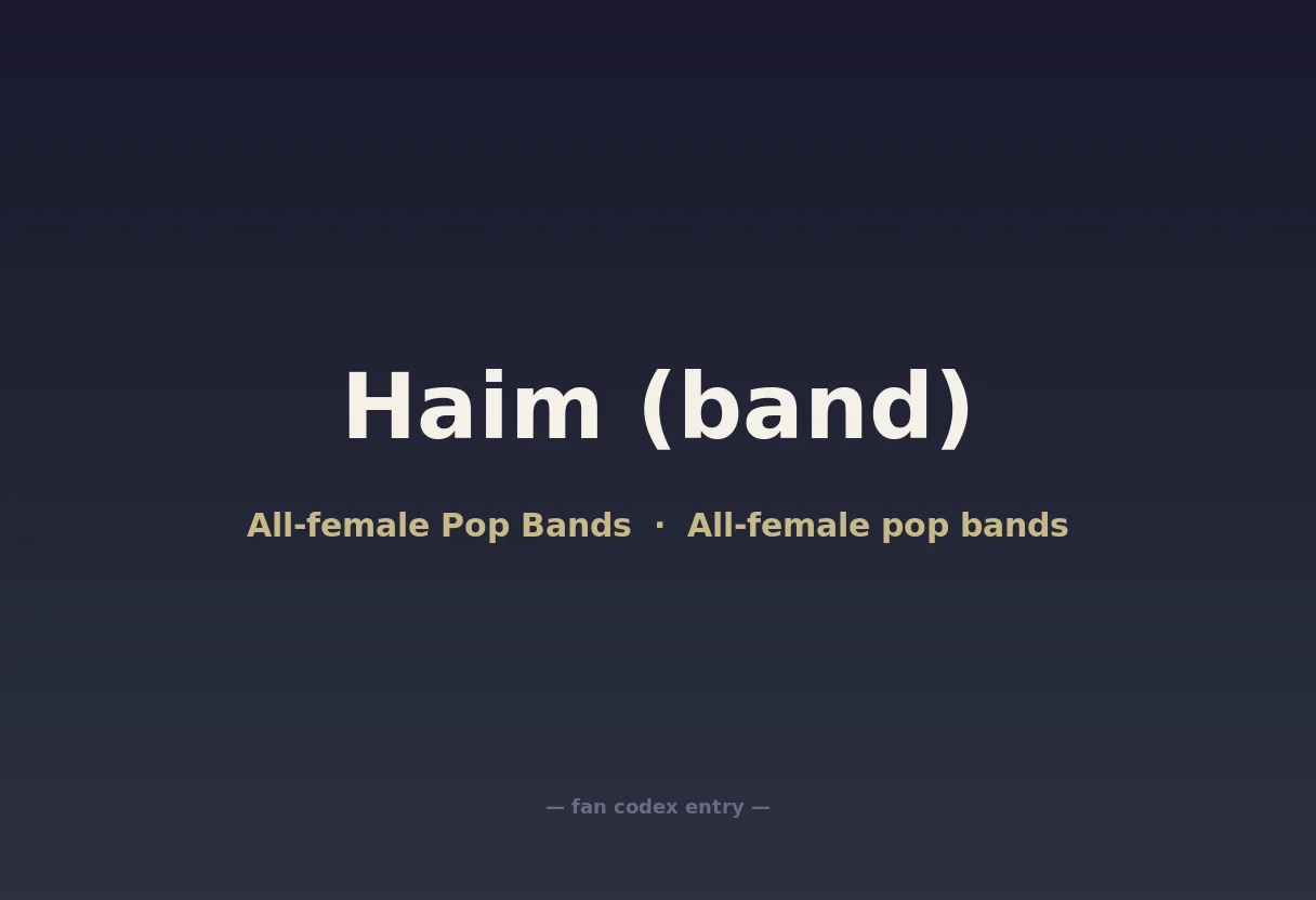 Haim (band)