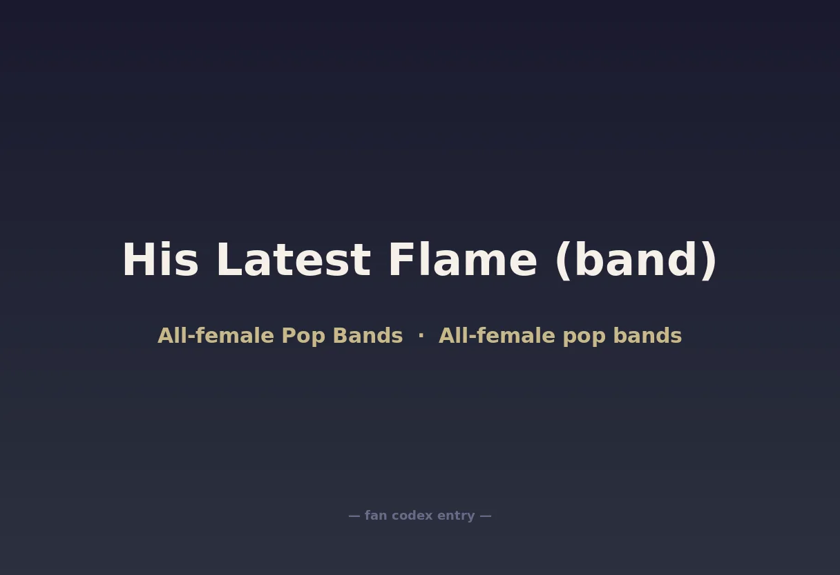 His Latest Flame (band)
