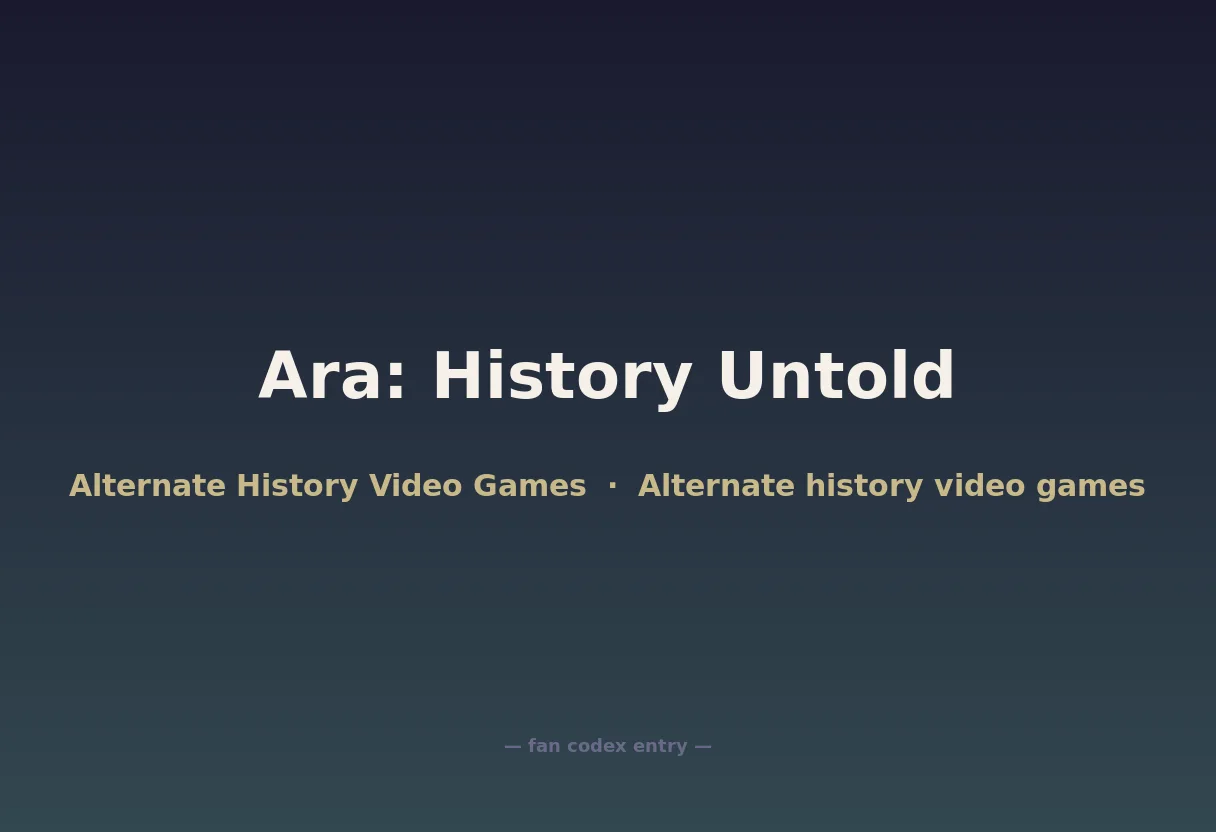 Ara: History Untold