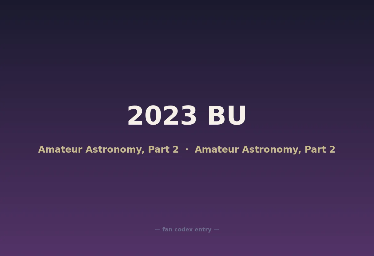 2023 BU