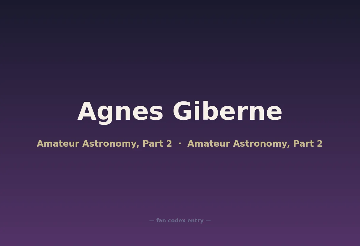 Agnes Giberne