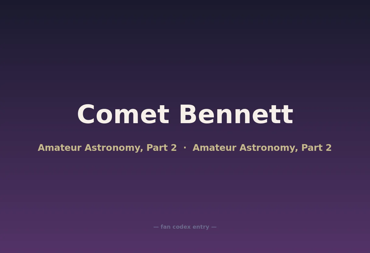 Comet Bennett