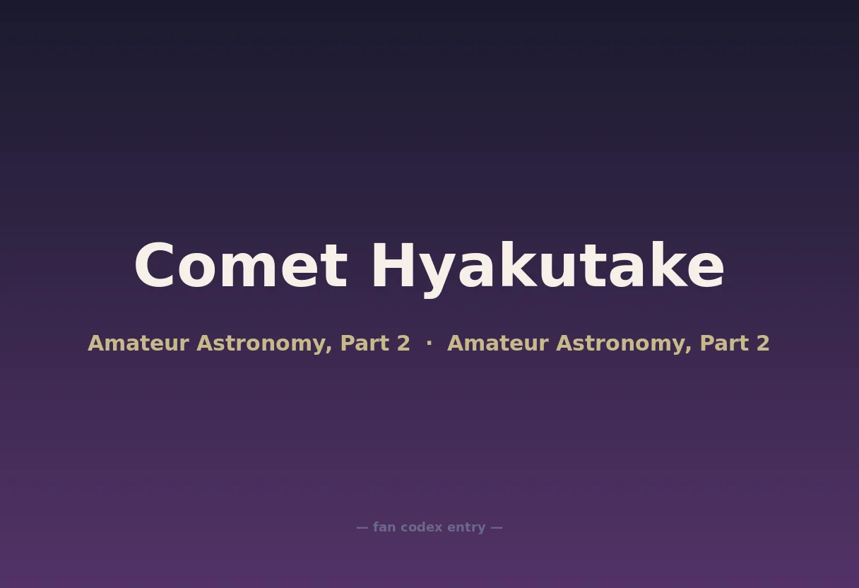 Comet Hyakutake