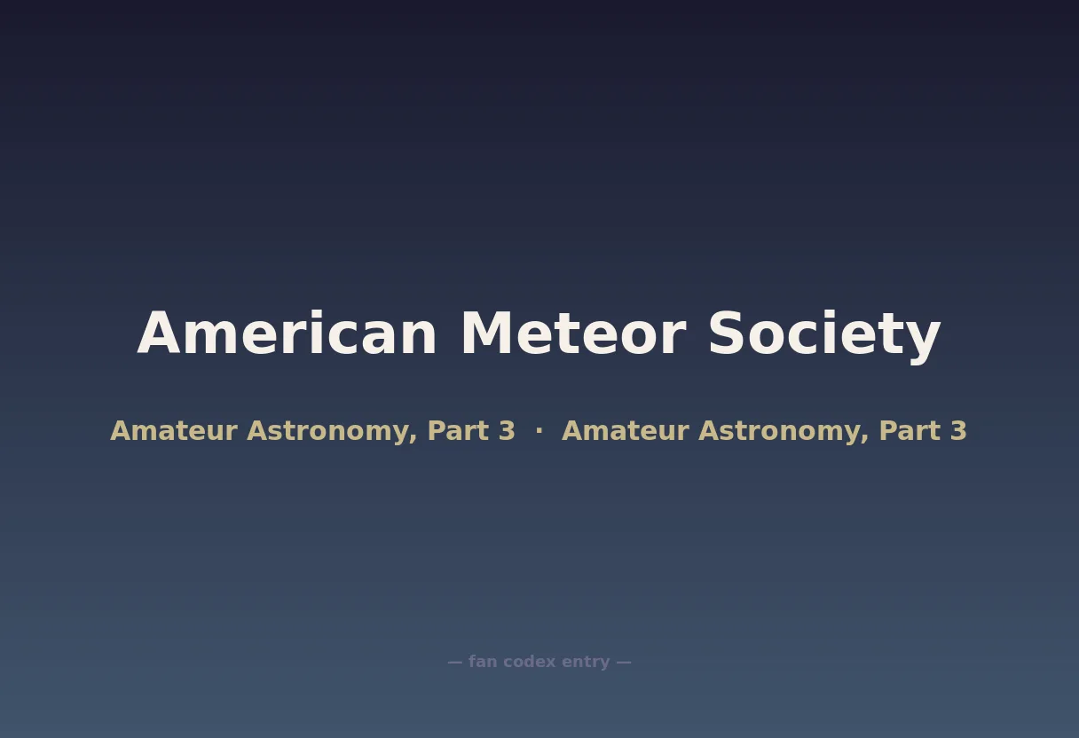 American Meteor Society