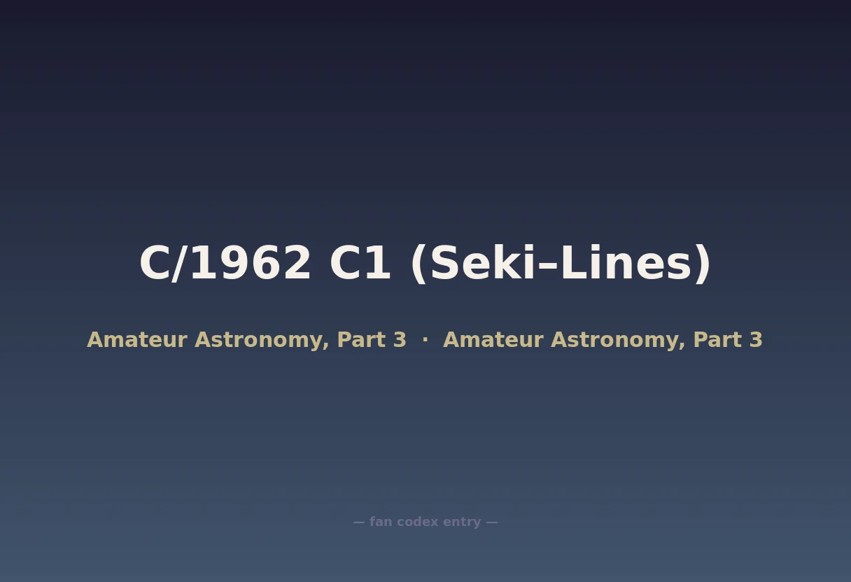 C/1962 C1 (Seki–Lines)