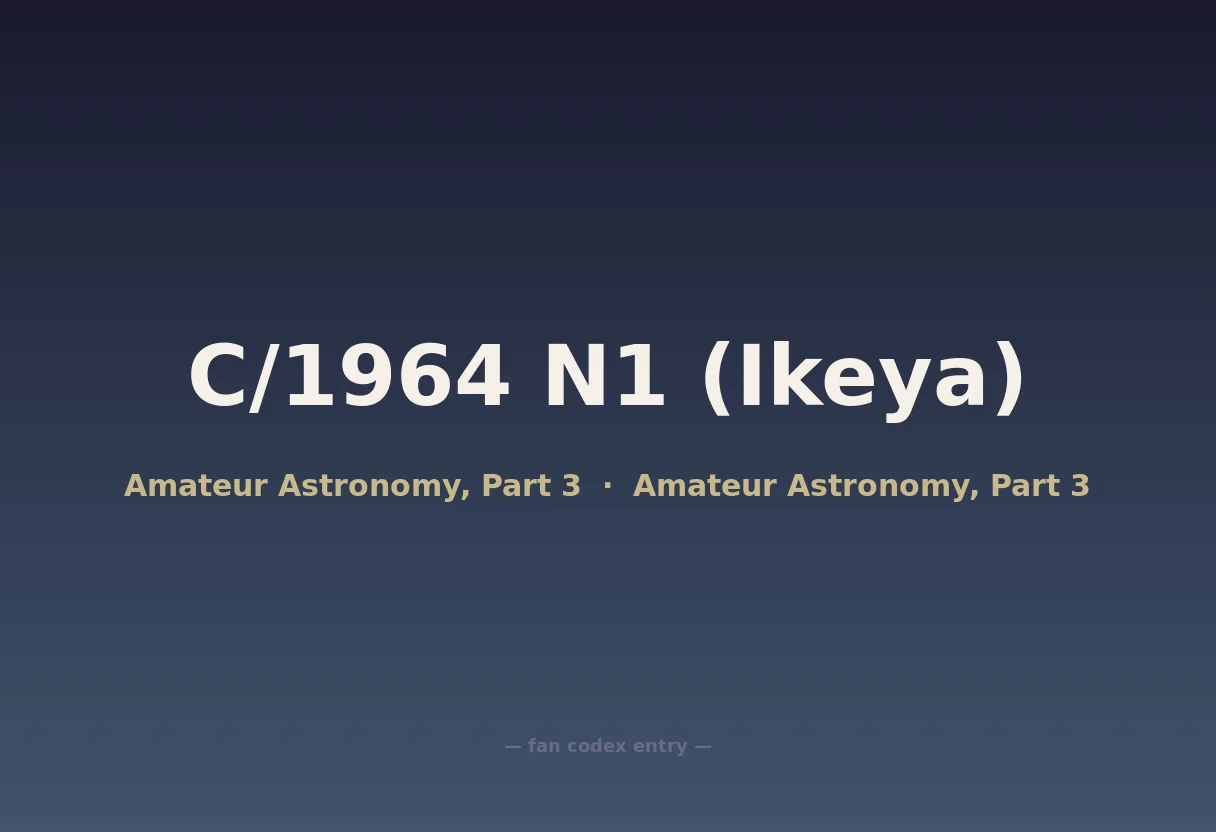 C/1964 N1 (Ikeya)