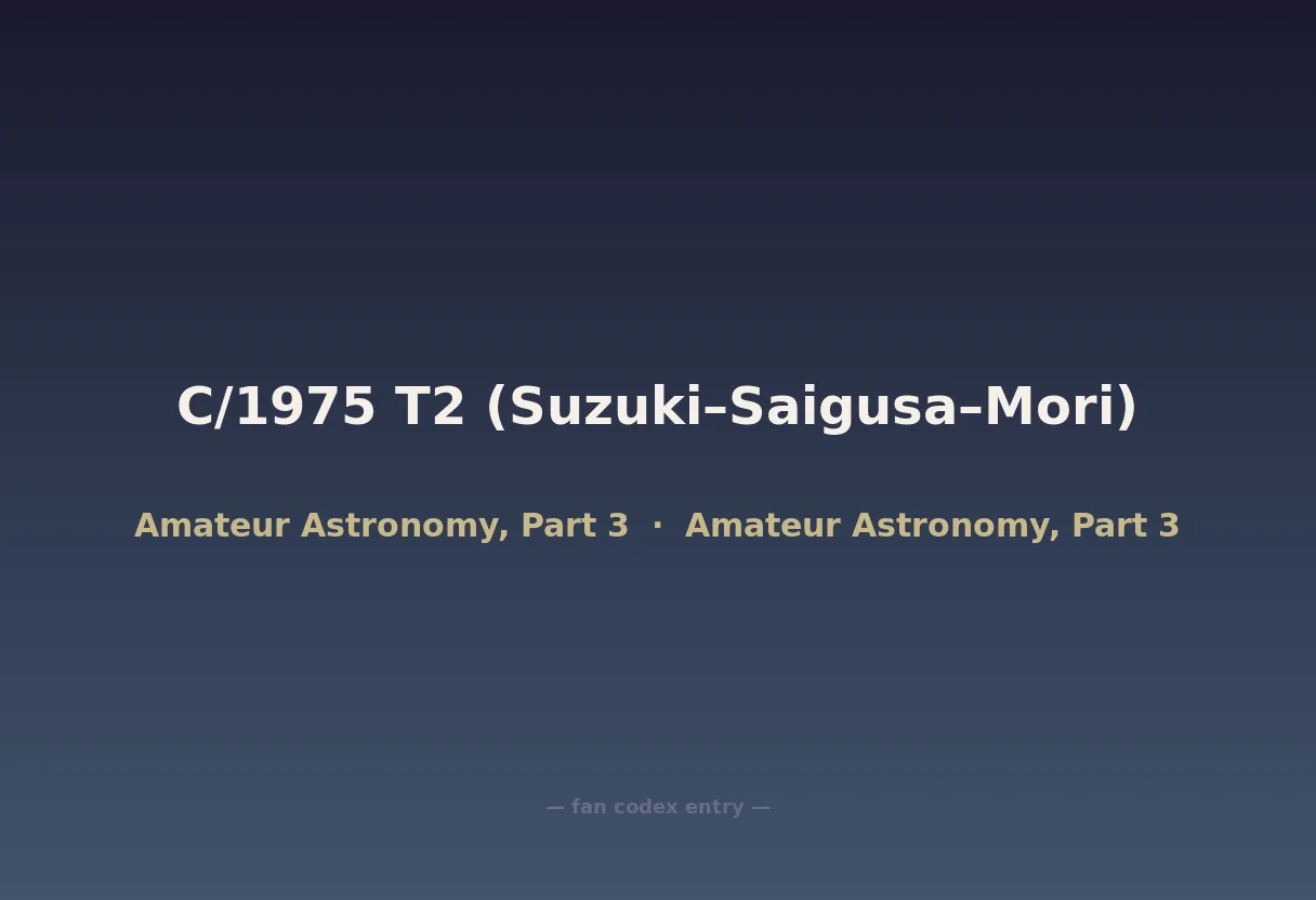 C/1975 T2 (Suzuki–Saigusa–Mori)