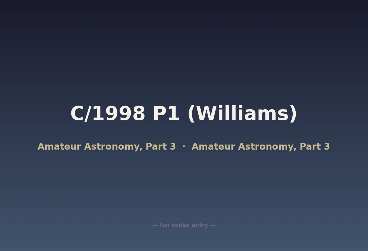 C/1998 P1 (Williams)