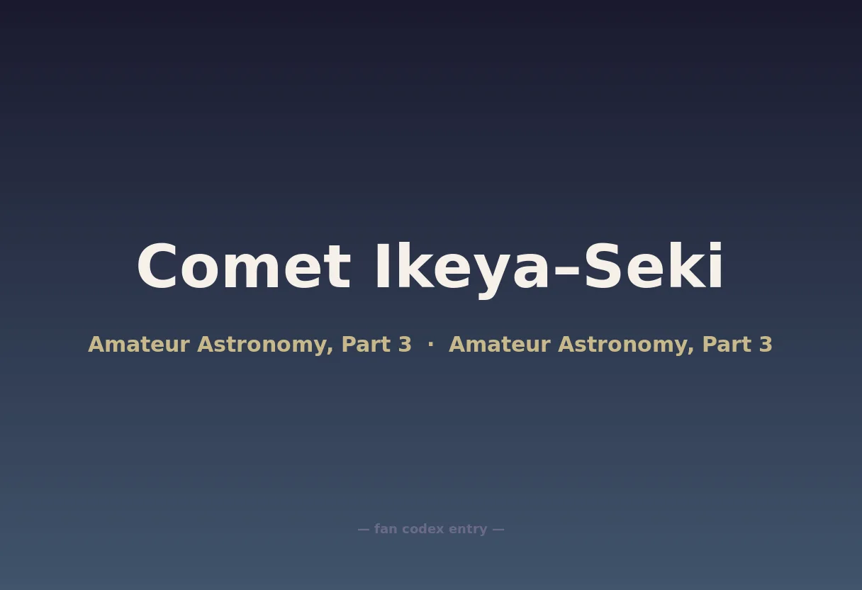 Comet Ikeya–Seki