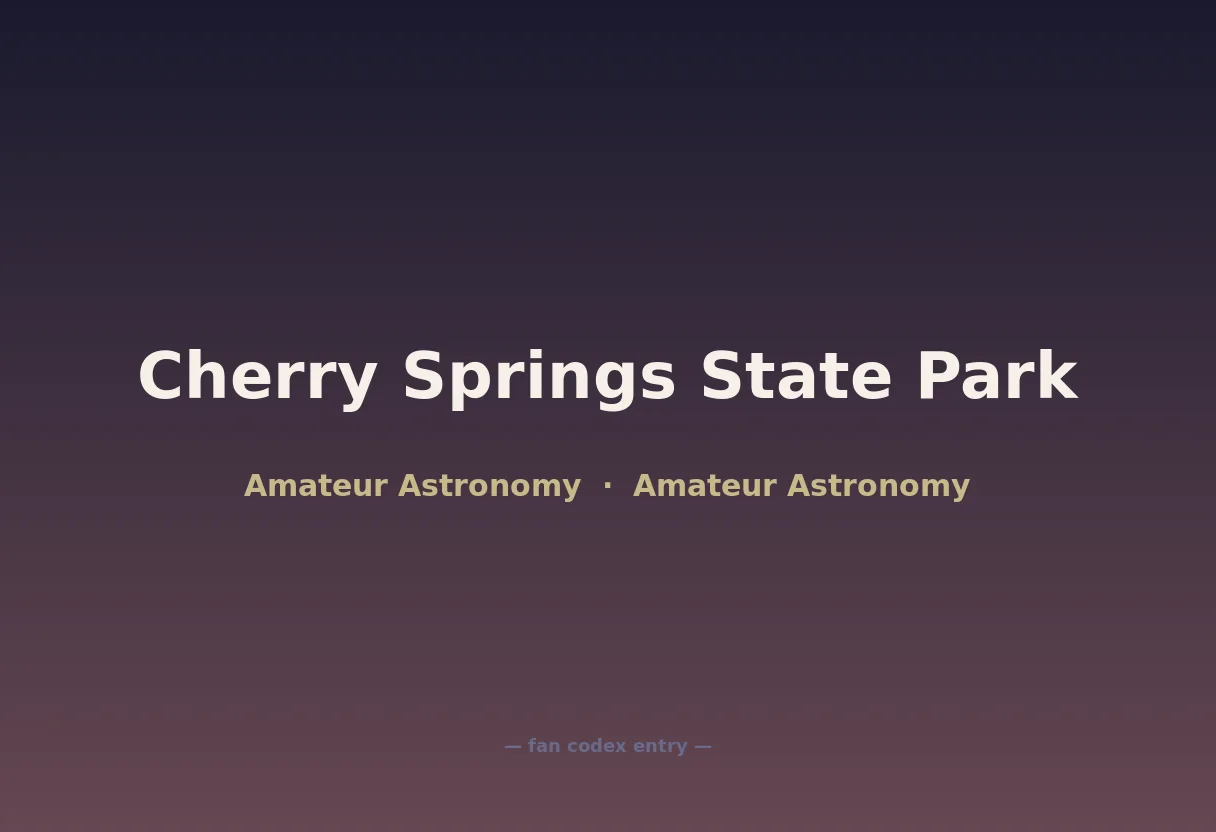 Cherry Springs State Park